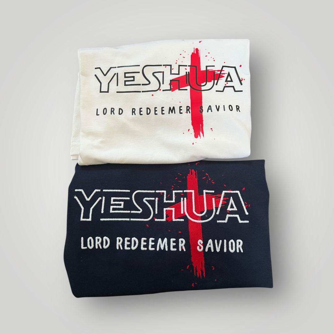Yeshua Embroidered mens T