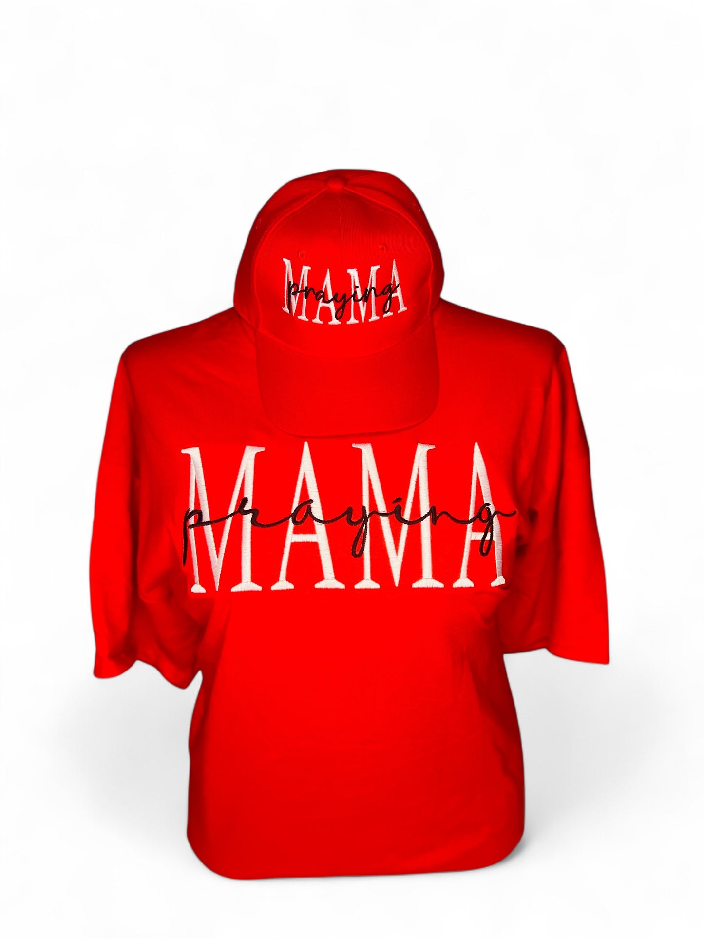 Short sleeve embroidered T Shirt and matching Hat