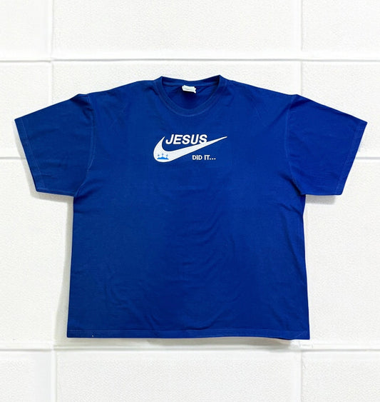 Jesus Did It - Men's Embroidered Tee