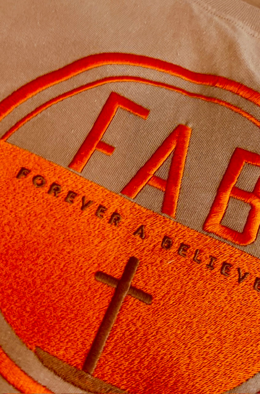 Forever A Believer, Mens Embroidered Tee